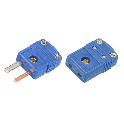 T Typ Thermoelement Draht Steckverbinder Buchse Adapter 220°C(428°F) Blau 1 Set