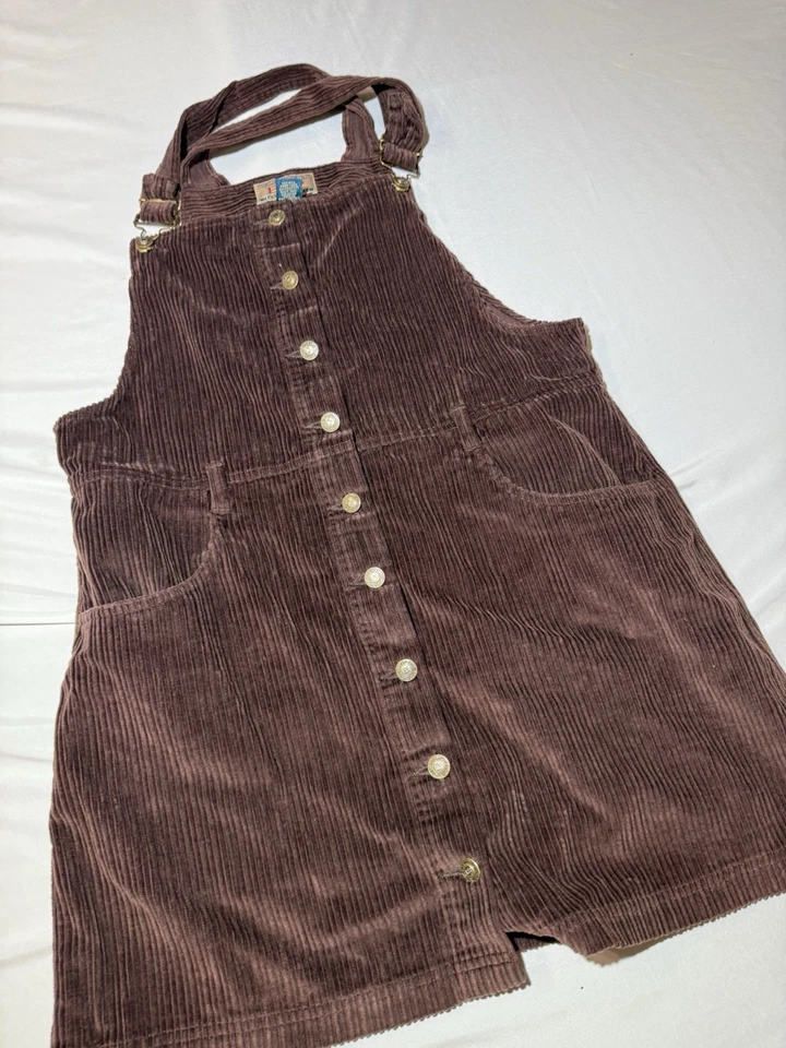 Vestido Mono Pana Vintage Para Mujer Talla Grande Años 90 Expression Mall Grunge Y2K Foto 2 de 4