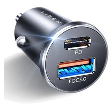 Zigarettenanzünder USB C Adapter 12v Steckdose 54W PD&QC3.0 USB C kfz ladeger...