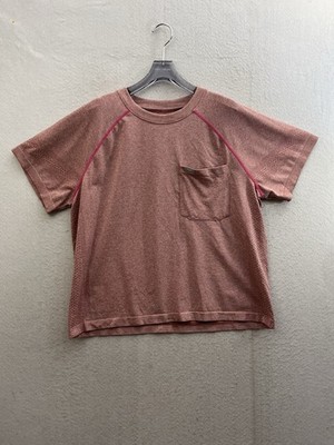 Figs Seamless Shirt Women s Large Pink Red Short Sleeve Medical Nursing Layer