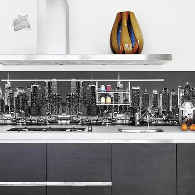 Skyline 190x60 Kitchen Paraschizzi Panel Wall Cladding PVC Fireproof