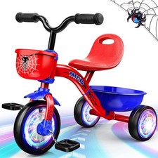Triciclo para niños pequeños de 1-3 3-5 años, bicicleta araña bicicleta de equilibrio para bebés...