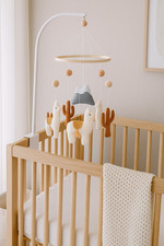 Baby Mobile Lama Cactus Nursery Decor Neutral Baby Shower Gift Handmade