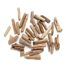 20 Pcs Natural Driftwood Pieces Branch Slices Craft Sticks Beach Decor for fo