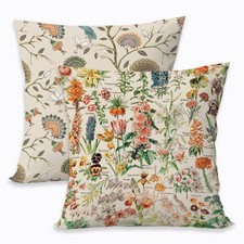 2 Pcs Floral Throw Pillow Cushion 18" x Pack of 2 , Multicolor 505