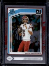2024 Panini Clearly Donruss Jayden Daniels Rated Rookie #52 Commanders