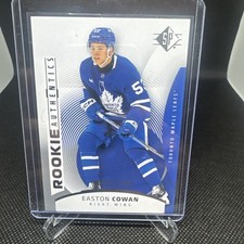 Upper Deck 2025-26 SP Rookie Authentics Easton Cowan #135 0870/1749 Maple Leafs