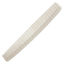 Vintage Tupperware Comb #64-3 Clear White 6 3/4" Long Made in USA