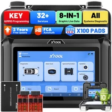 2025 XTOOL X100 PADS V2.0 Car key Programmer All System Diagnostic Scanner FCA