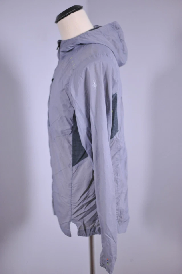 SmartWool PhD Ultra Light Sport Hoody Jacket Gray Men's Medium M - Image 2 of 4