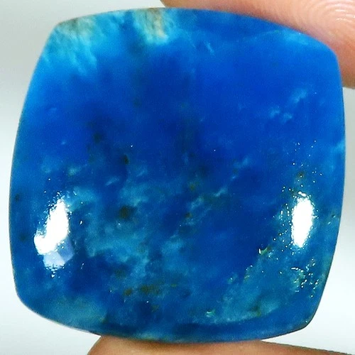 (22 X 23 X 5 MM) 34.85 Carat. NATURAL APATITE CUSHION CABOCHON LOOSE GEMSTONE