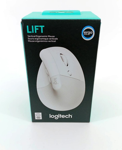 Logitech Lift Wireless Vertical Ergonomic Mouse White 1 yr Warranty Very Good