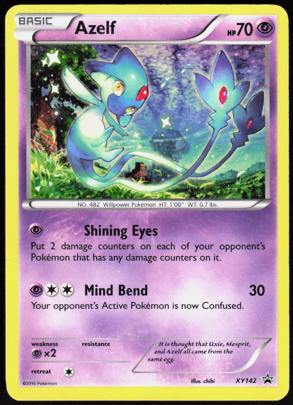 Azelf XY142 XY Promo - Holo Pokemon MP (Promo)