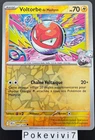 Carte Pokemon VOLTORBE 047/159 REVERSE EV9 Aventures Ensemble JTG FR NEUF