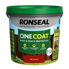 Ronseal One Coat Fence Life Garden Shed & Fence Paint Quick Dry Wood Stain 5L