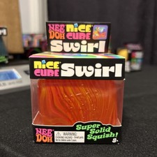 One-orange Schylling NeeDoh Nice Cube Swirl. Super Solid Squish AUTHENTIC