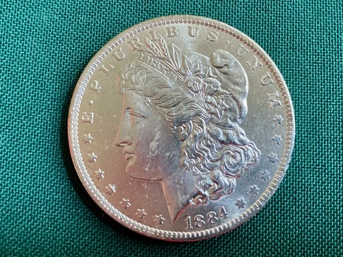 1884 O Morgan Dollar Uncirculated Mint State 90% Silver $1 US Coin