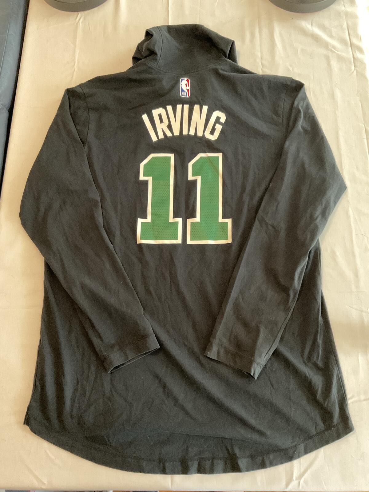 Nike Authentic Celtics Kyrie Irving #11 Long Sleeve Hoodie Shirt  239