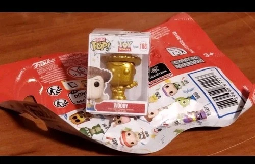Funko bitty pop gold Woody toy story 1/32 Ultra Rare