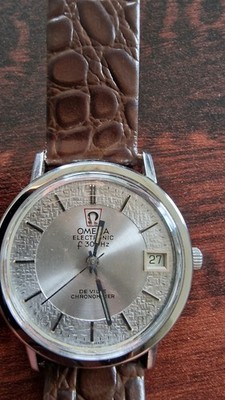 Omega De Ville Chronometer, Stimmgabel, Herrenuhr-Seltenes  Zifferblatt.