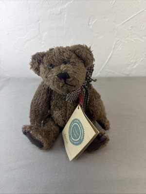 Boyds Bears 8.5'' Baxter Brown Plush Jointed Teddy ''Leather'' Paws w/Tags