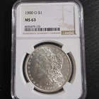 1900-O Morgan $1 Silver Dollar NGC MS63 Business Strike Cert 8693479-125
