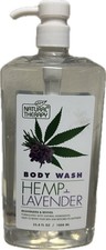 Natural Therapy HEMP+LAVENDER BODY WASH Rejuvenating Calming 33.8oz Revive Skin 0.56 per gallon