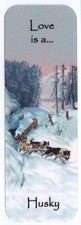 SIBERIAN HUSKY SLED DOG BOOKMARK SAME IMAGE BOTH SIDES GREAT GIFT