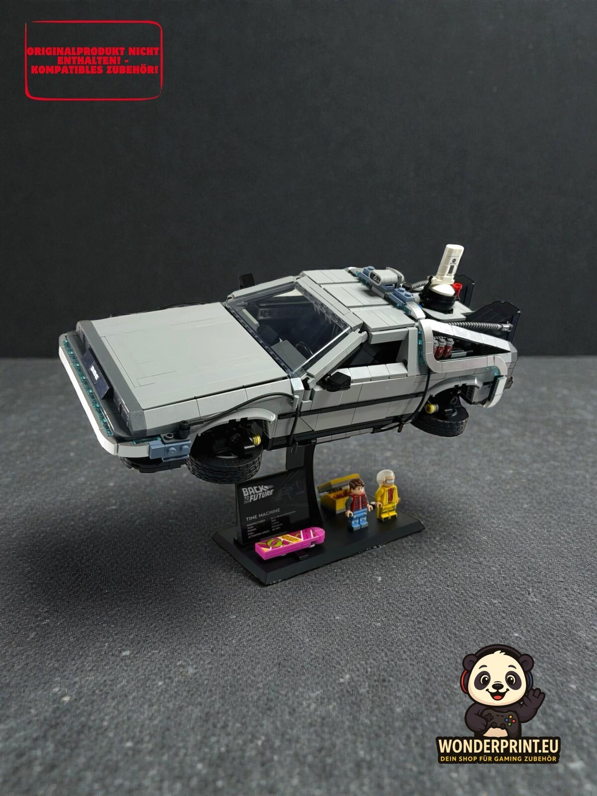 Halterung Halter passend für LEGO® Zeitmaschine aus Zurück in die Zukunft 10300