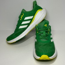 Adidas Bounce Vivid Green Yellow White Running Shoes Sneakers Women's Size 4.5