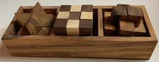Bsiri 3 Wooden Puzzles In Box Set