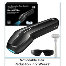 INIA HAUTE Pro IPL Hair Removal Device Black Ice-Cooling Tech Sunglasses