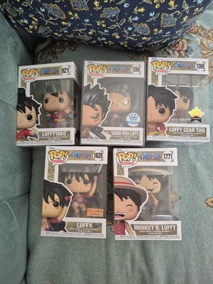 Funko Pop! One Piece Luffy figures set of 5 (#921, #1266, #1269, #1620, #1771)