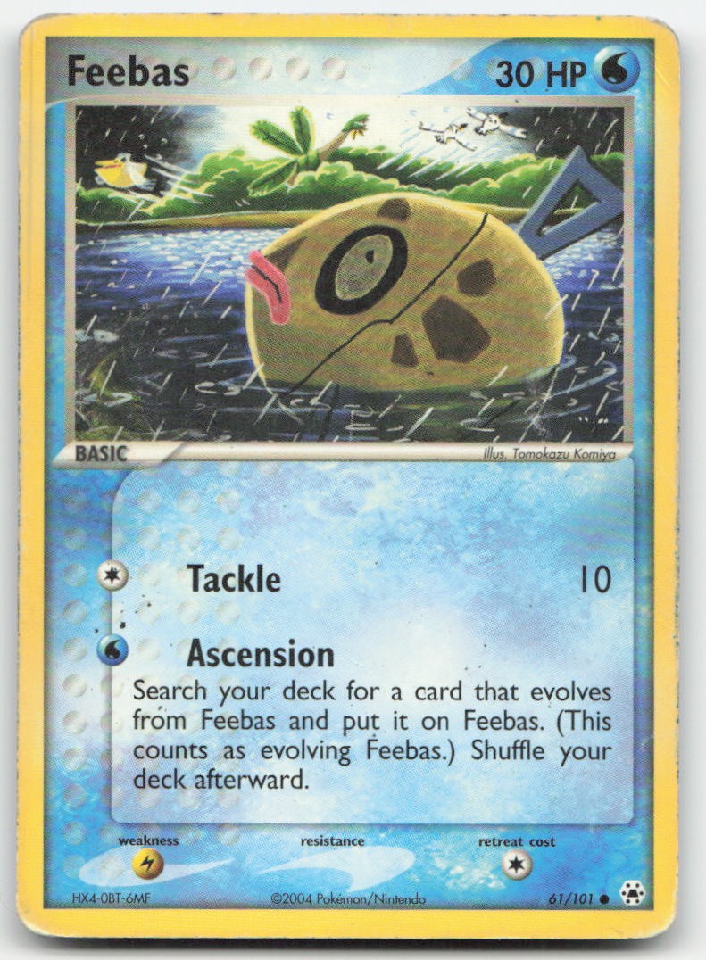 Feebas 61/101 EX Hidden Legends Pokemon TCG MP