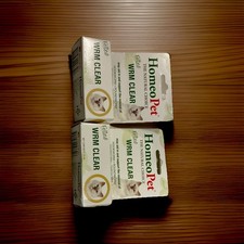 2-HomeoPet Feline WRM CLEAR De-Worming Drops for Cats 2-Pack MPN 4730