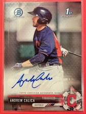 2017 Bowman Chrome Andrew Calica 1st Bowman Auto #CPA-ACA Baseball Indians