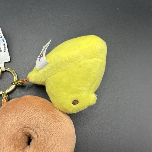Dunkin Donuts Plush Strawberry Donut With Sprinkles & Peeps Collab Key Chain - Picture 8 of 9