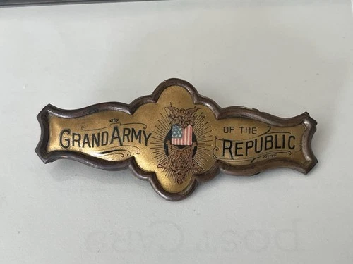 Antique Grand Army of the Republic Pin Both Clasps Work 1892/1893 RARE Civil War