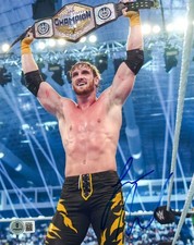 Logan Paul Signed 8x10 Photo WWE Wrestling Prime Hydration Autograph Beckett COA