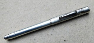 NO RESERVE Swan Mabie Todd Sterling Silver & 14ct Gold Nib Fountain Pen Vintage