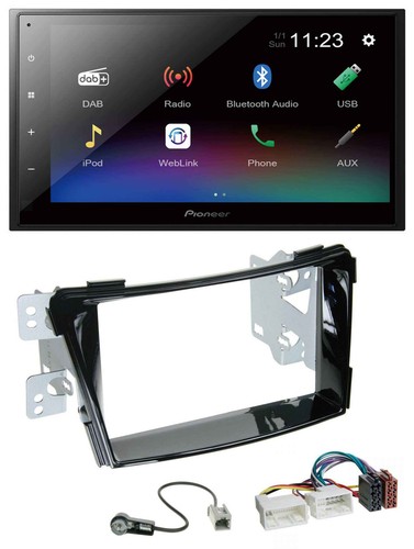 Pioneer USB Bluetooth DAB 2DIN MP3 Autoradio für Hyundai i40 VF ab 11 Klavierlac - Bild 1 von 6