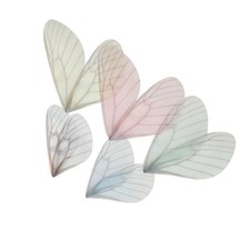 10pcs decor DIY Accessory 8cm Colorful Fairy Decorative Butterfly Wing for hair