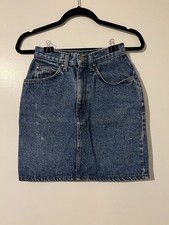 Vintage - Levis Woman  s Denim pencil skirt Vintage Wash 90s Modest Office Size 3