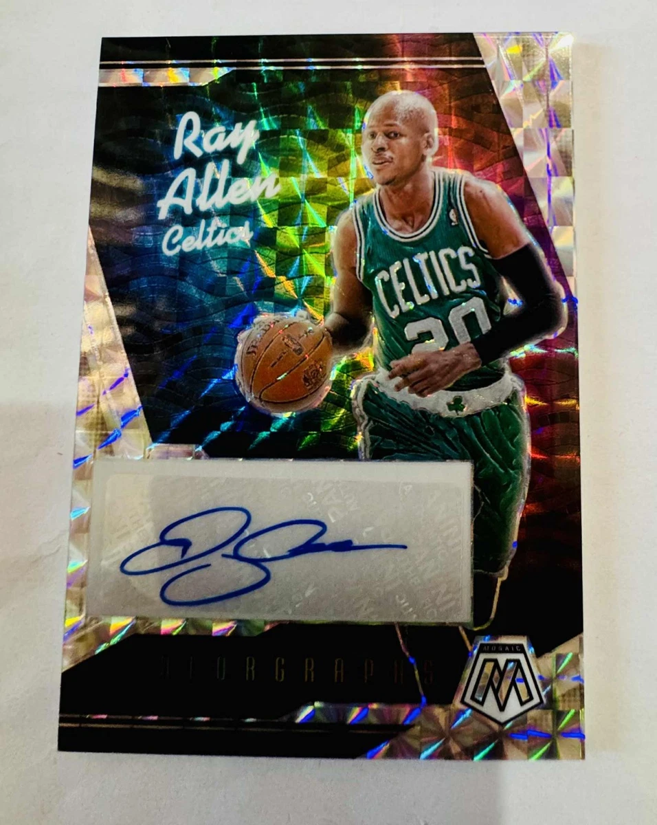 2002 limited edition Ray Allen autograph Michael J 24594_raa_ins_bos_auth_grn_jsy  main image 3