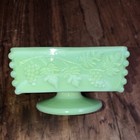 Vintage Westmoreland Jadeite Green Glass Paneled Grape Candy Trinket Dish — photo 6