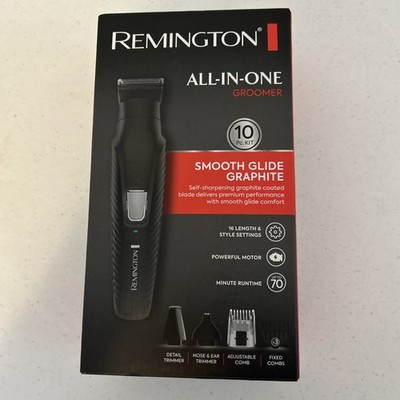 REMINGTON Graphite All-in-One Grooming Kit, Men's Head & Body Trimmer Kit Black