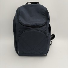 Zaino di sicurezza antifurto Travelon 5 punti blu scuro nylon ottime condizioni