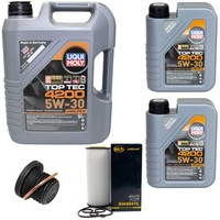 MotoröL Filter Set 4200 5W-30 Liqui Moly 7 Liter + Schraube FüR Audi A6 A4 A8