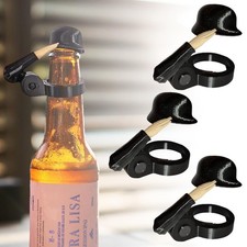 3x Bierhelm Flaschenverschluss Soldat Salut lustiger Party Helm f&uuml;r Bierflaschen