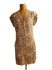 Gap Leopard Print Short Dress And White And Brown Black Xs